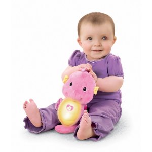 Fisher-Price Soothe and Glow Seahorse, Pink