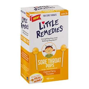 Little Remedies 儿童天然蜂蜜润喉棒棒糖 10支