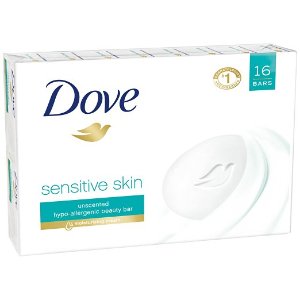 Dove Beauty Bar, Sensitive Skin 4 oz, 16 Bar