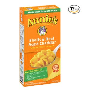 Prime Member Only! Annie's Shells & Real Aged Cheddar Macaroni & Cheese 6 oz. Box (Pack of 12)