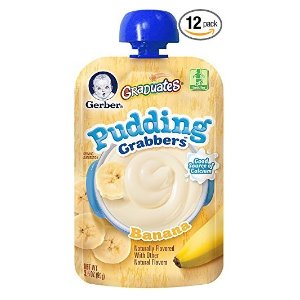 Gerber Graduates Grabbers Pudding, Banana, 3.5 Ounce (Pack of 12)