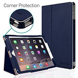 CaseCrown Bold Standby Pro Case (Blue) for Apple iPad Air 2 with Hand Grip, Corner Protection