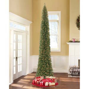 Holiday Time Pre-Lit 12' Brinkley Pine Artificial Christmas Tree, Clear Lights