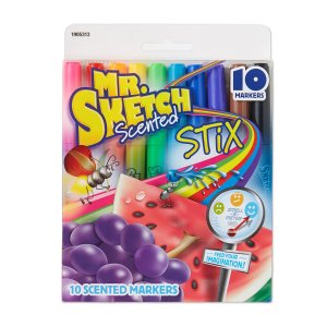 Mr. Sketch Stix Scented Markers, Fine Tip, Set of 10