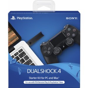Sony - Dual Shock 4 Wireless Controller Starter Kit Sony PlayStation 4 - Black