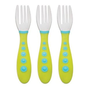 Gerber Graduates Kiddy Cutlery Forks in Neutral Colors, 3-count @ Amazon