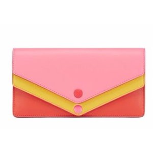 AVERY TRI-COLOR ENVELOPE CONTINENTAL WALLET @ Tory Burch