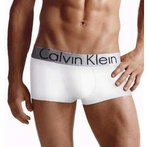 Calvin Klein 男士低腰平角内裤 白色