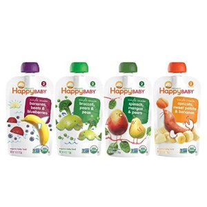 Happy Family Baby Stage 2 Simple Combos - Variety Pack - 4 oz - 16 Pack