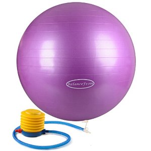 BalanceFrom Anti-Burst and Slip Resistant Fitness Ball with Pump @ Amazon