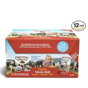 Organic Valley 有机全脂牛奶12盒 6.75oz