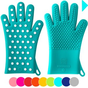 Heavy-Duty Women's Silicone Oven Mitts