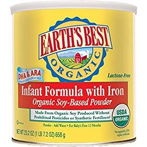 Earth's Best Organic Soy Infant Formula with Iron, 23.2 Ounce