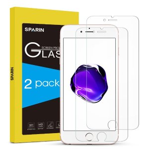 SPARIN iPhone 7 Screen Protector Tempered Glass 2 Pack