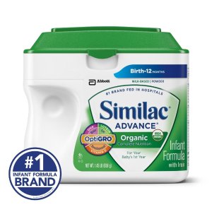 Similac 雅培 高级有机婴儿配方奶粉, 34 盎司，9罐