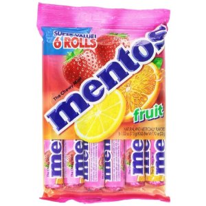 补货：Mentos Rolls 劲嚼软心糖 6条