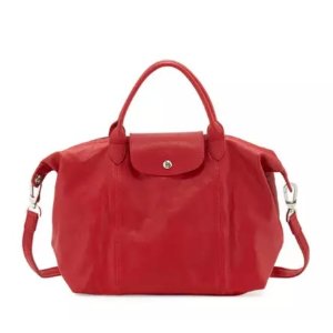 with Longchamp Le Pliage Cuir Purchase @ Neiman Marcus