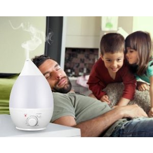 InnoGear 2.4L Cool Mist Humidifier Ultrasonic Personal Air Humidifiers with Waterless Auto Shut Off