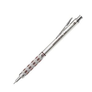 Pentel Graph Gear 1000 Automatic Drafting Pencil, 0.3mm Lead Size, Brushed Metal Barrel, 1 Each (PG1015A)