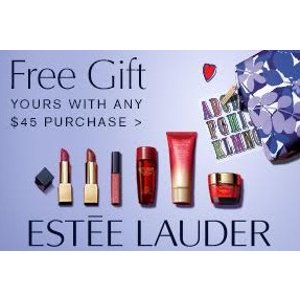 收新春限量小棕瓶！Estee Lauder 精选护肤、美妆产品满$45享好礼