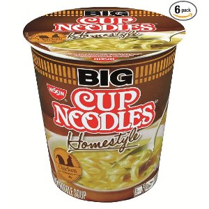 Big Cup Noodles Homestyle Chicken, 2.82 Ounce (Pack of 6)