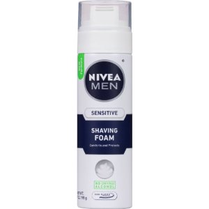 NIVEA Men Sensitive Shaving Foam 7 Ounce (Pack of 6)
