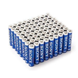 Sony AAA STAMINA PLUS Alkaline Batteries - 72 Pack