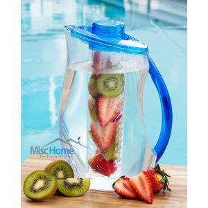 3.2 Qt Fruit Infuser Water Pitcher 101 Oz BPA Free