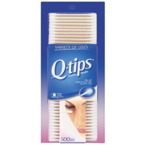 Q-tips Cotton Swabs, 500 Count (Pack of 4)