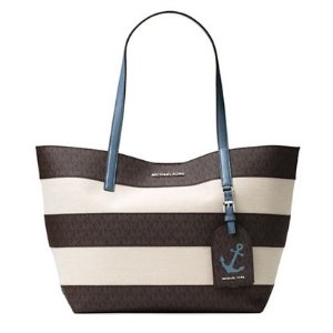 MICHAEL Michael Kors Two-Tone Canvas Tote @ Lord & Taylor