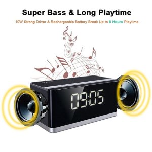 Alarm Clock Bluetooth Speaker FM Radio