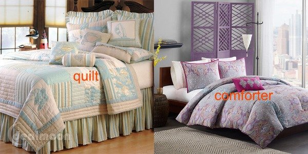 Qult vs Comforter 绗缝被 和 棉被