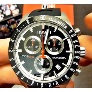 Tissot Men's PRS 516 Blue Day Date Dial Watch