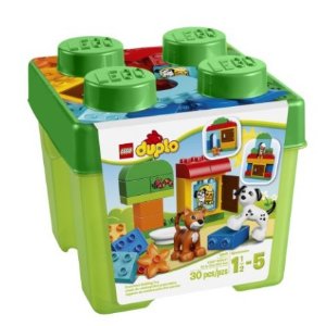 史低价！LEGO DUPLO 10570乐高得宝创意拼砌系列多合一趣味桶 30粒