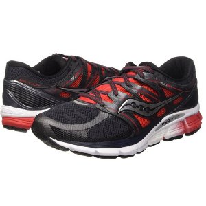 Saucony Men's Zealot ISO Road Running Shoe, Red/Black/Silver