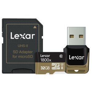Lexar Professional 1800x microSDXC 128GB UHS-II W/USB 3.0 Reader Flash Memory Card