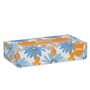 Kleenex Facial Tissue (03076), Flat Tissue Boxes, 12 Boxes / Convenience Case, 125 Tissues / Box