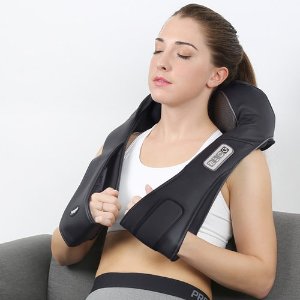 Naipo Cordless Neck and Shoulder Massager with Shiatsu Kneading Massage, Rechargeable Battery and Heat