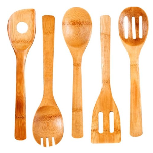 Cook N Home 5-Piece Bamboo Kitchen Tool