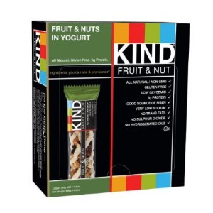 KIND Bars, Fruit & Nuts in Yogurt, Gluten Free, 1.4 Ounce Bars, 12 Count