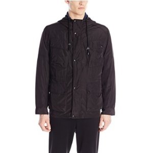 Cole Haan Signature Men's Oxford Nylon Three-In-One Hooded Parka