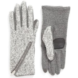 Echo 'Touch - Zip Bouclé' Tech Gloves @ Nordstrom