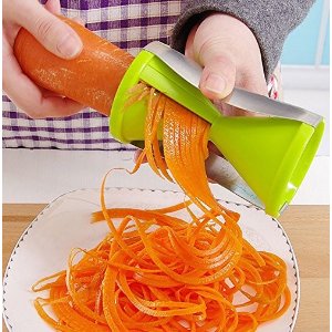 Anke Vegetable Spiral Slicer Pasta Salad Spaghetti Fixing Maker Handheld Kitchen Gadget