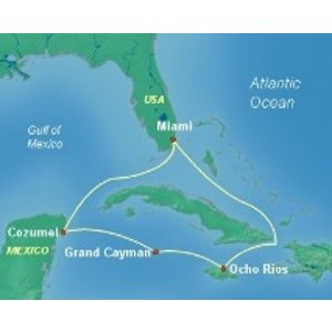 Cruise.com 6天西加勒比游轮航线特卖