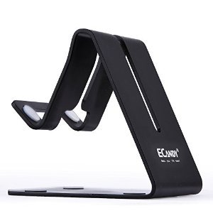 Ecandy Solid Aluminum Desktop Stand for samrtphone or tablet (Black)