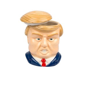 Donald Trump Mug 16oz Ceramic Coffee Mug with Toupee Lid