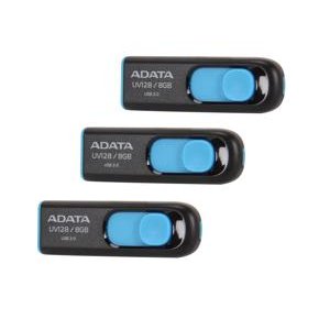 3 x ADATA DashDrive UV128 8GB USB 3.0 Flash Drive