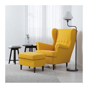 Strandmon 黄色沙发