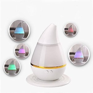 250ml Ultrasonic aroma diffuser Cool Mist Air Humidifier with 7 Color LED Lights Changing and Waterless Auto Shut-off Function Timing function for Home Office Bedroom Room
