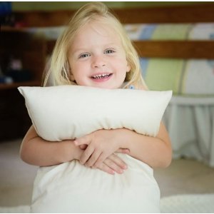 Toddler Pillow - Delicate Organic Cotton Shell - Soft and Supportive Pillows for Kids
